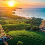 Vibrant South Indian landscape poster