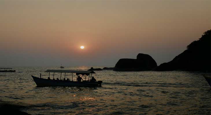 Empty Goa beach in November at sunrise — peak season weather before the Christmas crowds arrive