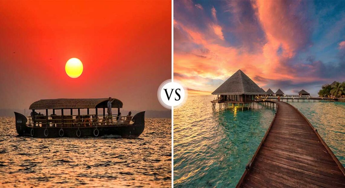 India vs Maldives honeymoon — Taj Lake Palace Udaipur beside Maldives overwater villa