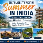 Best places to visit in summer in India including Manali, Shimla, Leh Ladakh, Andaman, and Nainital travel guide banner for 2026