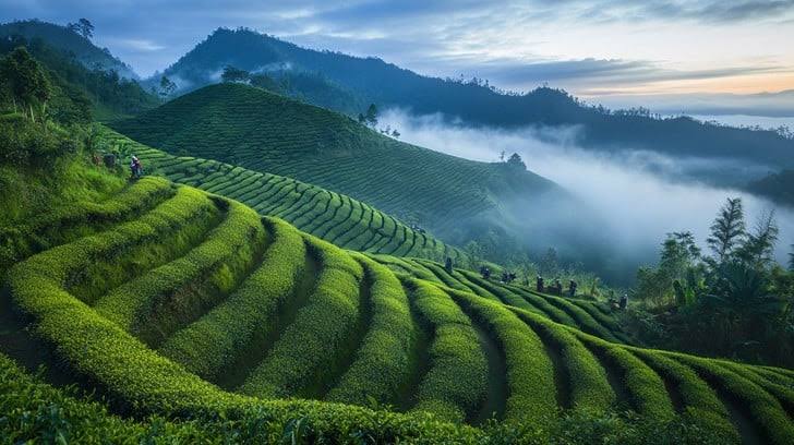 Scenic tea gardens in Munnar, Kerala for romantic vacations