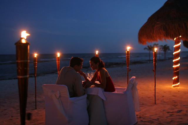 American couple enjoying a romantic vacation in India