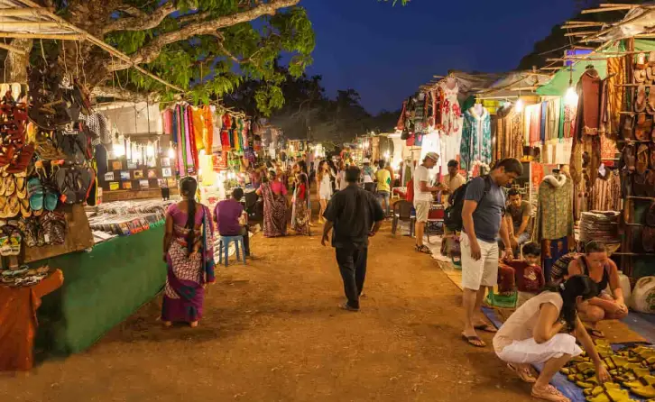 Places to see in goa - Anjuna Beach Goa flea market