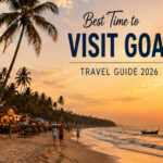 Best time to visit Goa — beach at sunset showing ideal winter travel weather
