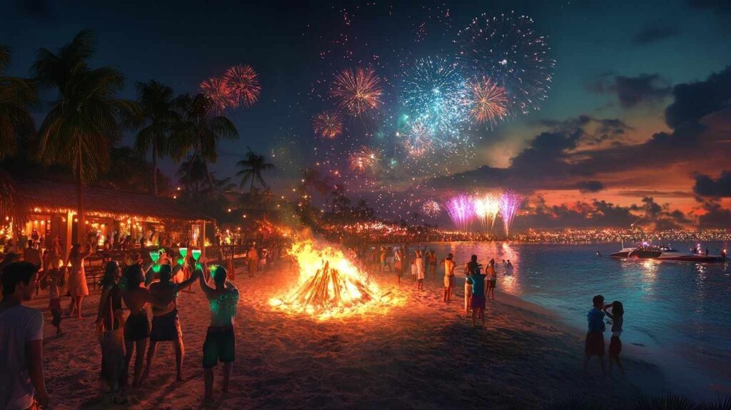 Goa beach party during Christmas and New Year celebrations