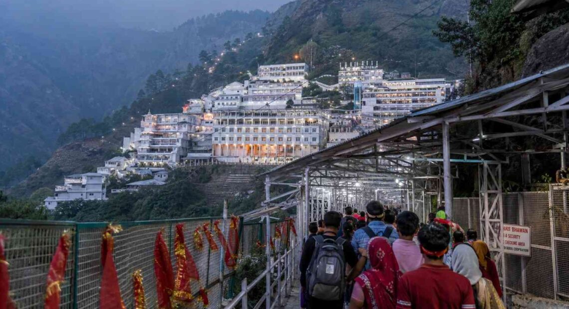 NRI family on the Vaishno Devi pilgrimage trek