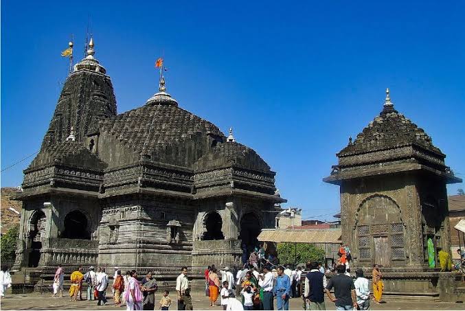 Traditional stone temple near Nashik, Maharashtra, a major pilgrimage site