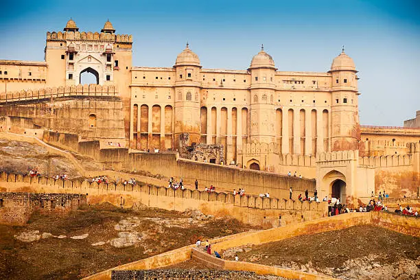 Amber Fort Jaipur, India Amber Fort in Jaipur surrounded by the Aravalli Hills