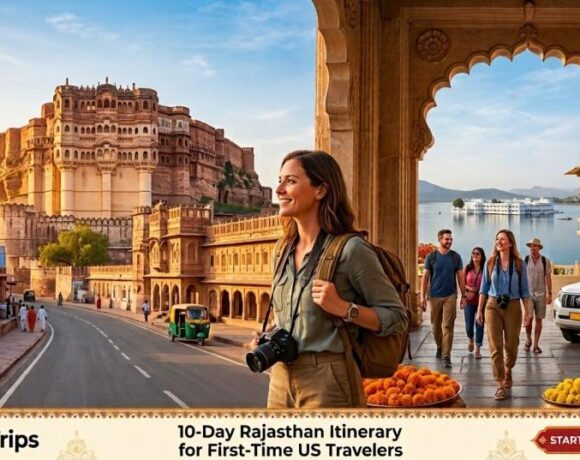 Map and heritage palace highlights of 10 day rajasthan itinerary for us travelers