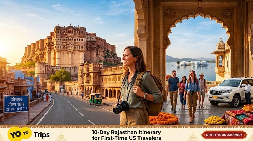 Map and heritage palace highlights of 10 day rajasthan itinerary for us travelers