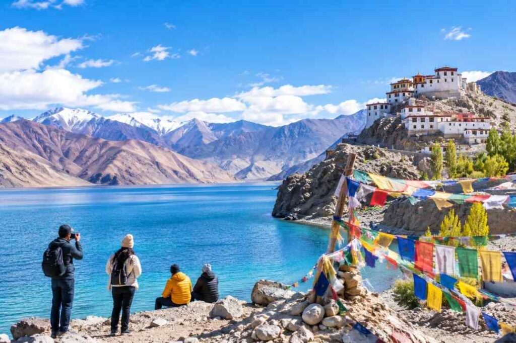 Pangong Lake in Ladakh, a region excepted from the current advisory